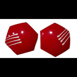 Women’s Red Stop Sign Earrings White Stripe Post Classic Retro Stud Fashion Lobe